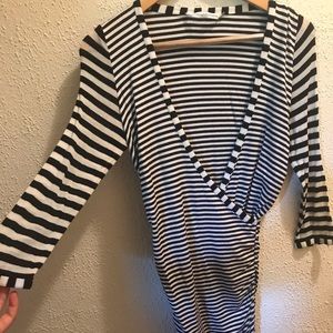 Diane von Furstenberg Striped Dress, Small